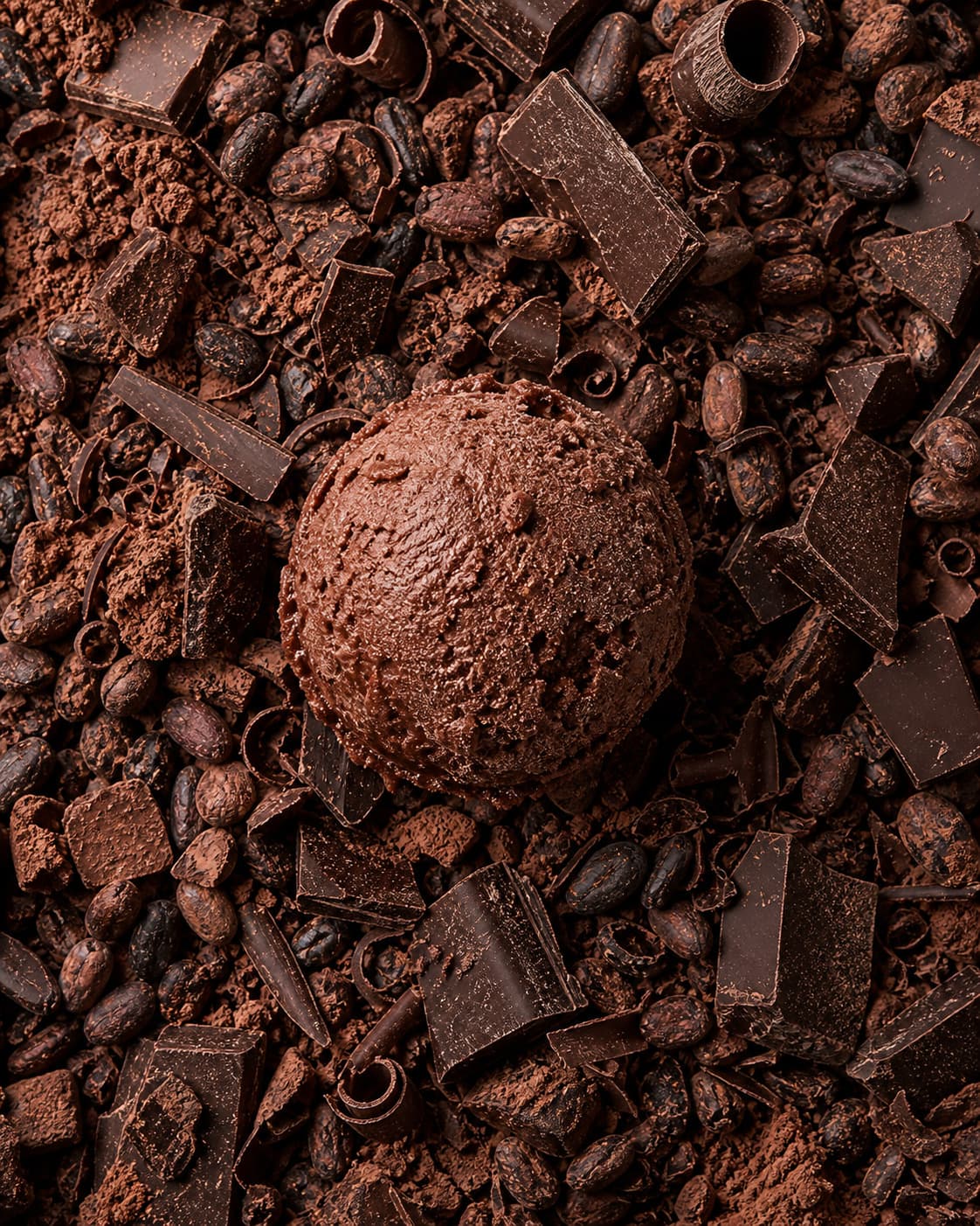 Helado de paila sabor Chocolate